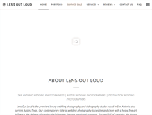 Tablet Screenshot of lensoutloud.com